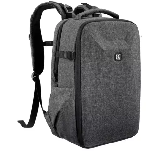   K&F Concept hardshell professzionális kamera hátizsák, 22L, 15.6 laptop zseb, (szürke)