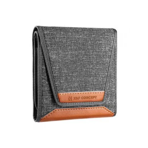   K&F Concept szűrőtartó tok, 3db szűrő számára (67-82mm)