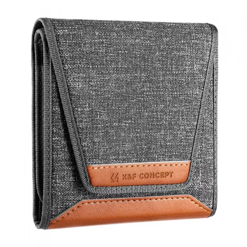   K&F Concept szűrőtartó tok, 3db szűrő számára (37-62mm)