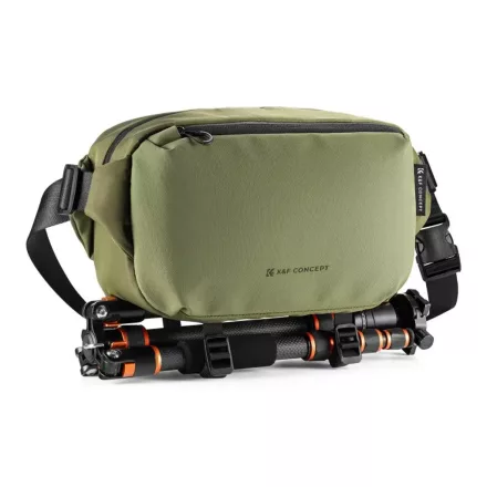 K&F Concept Alpha Sling 10L, fotós oldaltáska (zöld)