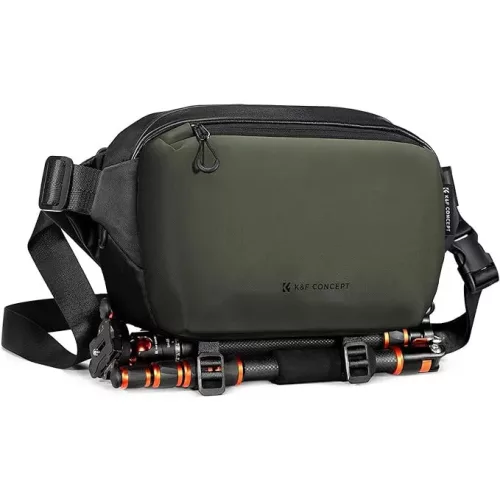   K&F Concept Alpha Sling 10L, fotós oldaltáska (sötétzöld)