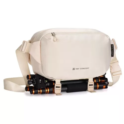 K&F Concept Alpha Sling 10L, fotós oldaltáska (bézs)