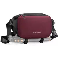 K&F Concept Alpha Sling 10L, fotós oldaltáska (bordó)