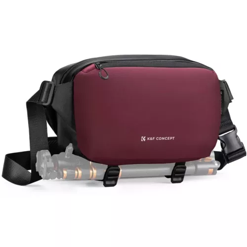 K&F Concept Alpha Sling 10L, fotós oldaltáska (bordó)