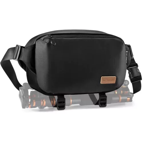   K&F Concept Alpha Sling 10L, fotós oldaltáska (fekete/barna)