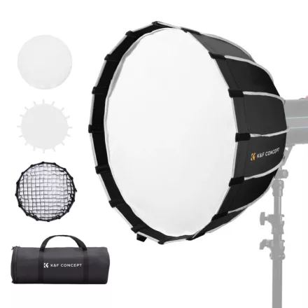 K&F Concept 60cm parabolic softbox méhsejt ráccsal