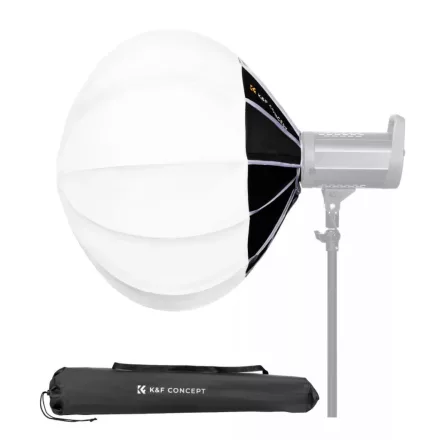 K&F Concept 85cm-es nyitható gömb softbox, lantern, Bowens csatlakozás