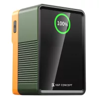   K&F Concept V-Mount Mini Pro akkumulátor (99Wh, 14.8V, 6700mAh) (zöld)