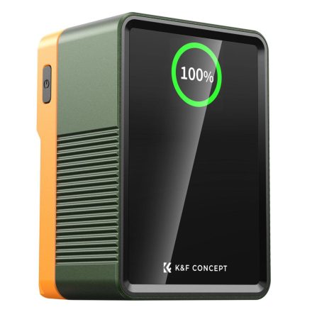 K&F Concept V-Mount Mini Pro akkumulátor (99Wh, 14.8V, 6700mAh) (zöld)
