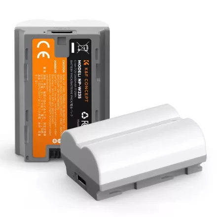 K&F Concept 2db NP-W235 2400mAh USB-C akkumulátor