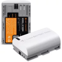K&F Concept 2db LP-E6NH 2600mAh USB-C akkumulátor