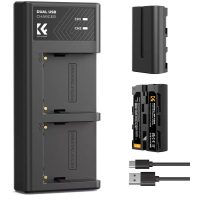 K&F Concept dupla töltő és 2db NP-F550 akkumulátor