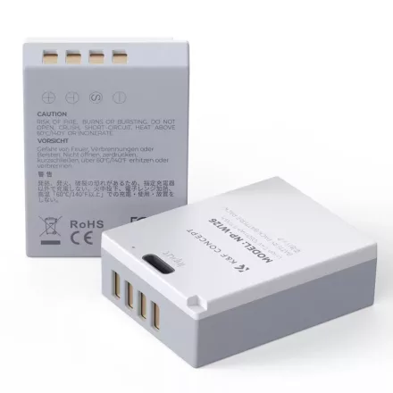 K&F Concept NP-W126 1050mAh USB-C akkumulátor 2db