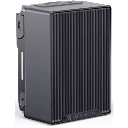 K&F Concept V-Mount akkumulátor, 99Wh, 14.8V, 6700mAh, 100W, BP, dual D-TAP (szürke)