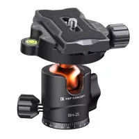   K&F Concept BH-25L gömbfej (8kg teherbírás, vízmérték, arca swiss, 3/8"-1/4")