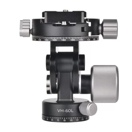 K&F Concept VH-60L dupla panoráma állvány fej, 10kg teherbírás, arca swiss, vízszintjelző