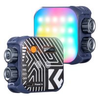   K&F Concept RGB LED lámpa, 2500-9900K, CRI 96+, 2000mAh, 21 fényeffekt (kék)