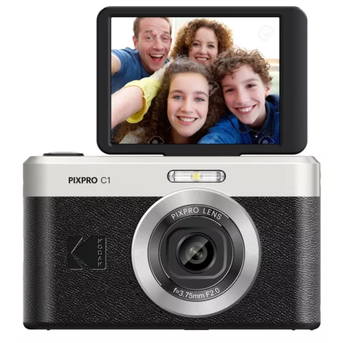   Kodak Pixpro C1 kompakt digitális fényképezőgép (fekete)