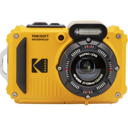 Kodak Pixpro WPZ2 vízálló, porálló, ütésálló digitális fényképezőgép (sárga)