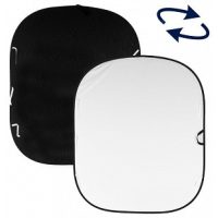   Manfrotto Lastolite egyszínű összehajtható háttér 1.8x2.15m (fekete/fehér)