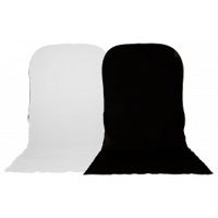   Manfrotto Lastolite egyszínű összehajtható háttér 1.8x 2.15m (fekete/fehér)