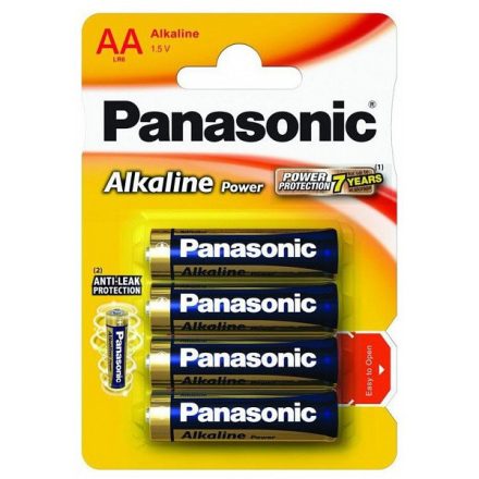 Panasonic Alkaline Power AA ceruza 1.5V alkáli/tartós elemcsomag (4db) (LR6APB-4BP)