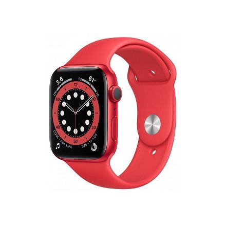 Apple Watch Series 6 GPS 44 mm ((PRODUCT) RED alumíniumtok) ((PRODUCT) RED sportszíj) (M00M3EU)