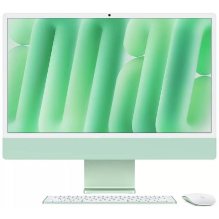 Apple iMac 24" M4 Chip 10-core CPU 10-core GPU 24GB/512GB 4.5K-s Retina kijelző Green (zöld) (MD2Q4MG/A)