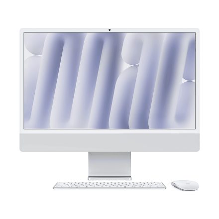 Apple iMac 24" M4 Chip 10-core CPU 10-core GPU 16GB/256GB 4.5K-s Retina kijelző (Nanotexturált üveg) Silver (ezüst) (MD3H4MG/A)