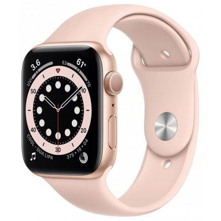 Apple Watch Series 6 GPS 40 mm (aranyszínű alumíniumtok) (rózsakvarcszínű sportszíj) (MG123EU)