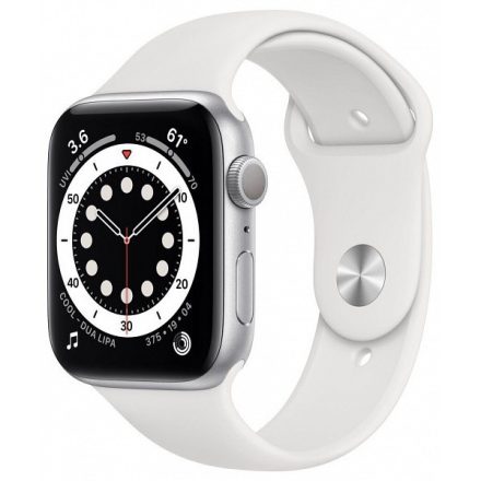 Apple Watch Series 6 GPS 40 mm (ezüstszínű alumíniumtok) (fehér sportszíj) (MG283EU)