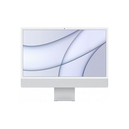 Apple iMac 24" M1 chip 8-core CPU, 8-core GPU 8GB/512GB 4.5K-s Retina kijelző Silver (ezüst) (MGPD3MG/A)