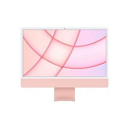 Apple iMac 24" M1 chip 8-core CPU, 7-core GPU 8GB/256GB 4.5K-s Retina kijelző Pink (rózsaszín) (MJVA3MG/A)