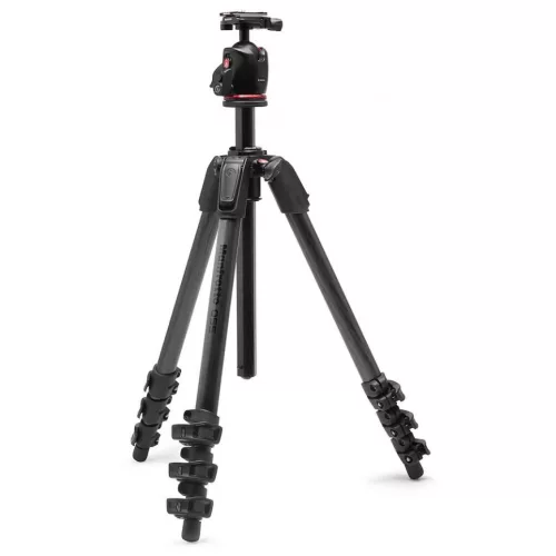   Manfrotto 055 kit karbon 4 szekciós állvány + gömbfej Arca Swiss