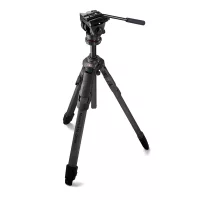 Manfrotto ONE karbon állvány 500X Fluid fejjel (fekete)