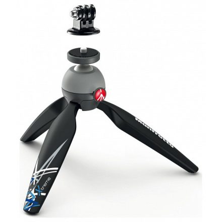 Manfrotto Pixi Xtreme GoPro adapterrel (fekete)