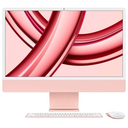 Apple iMac 24" M3 Chip 8-core CPU 8-core GPU 8GB/256GB 4.5K-s Retina kijelző Pink (rózsaszín) (MQRD3MG/A)