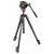 Manfrotto MVH500AH fluid fej lapos alappal & 190X alu video tripod