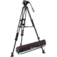   Manfrotto 502X fej alu. Twin leg középterpeszes állvánnyal
