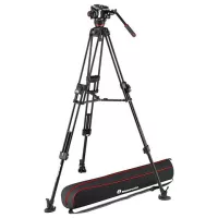   Manfrotto 504x fluid videó fej 645 fast alu ikerlábas állvánnyal (MVK504XTWINFA)