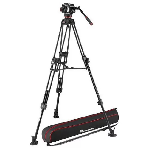   Manfrotto 504x fluid videó fej 645 fast alu ikerlábas állvánnyal (MVK504XTWINFA)