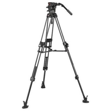 Manfrotto 526 Pro Video fej+ 645 Fast karbon állvány,2n1 terp. Ikerláb (MVK526TWINFC)