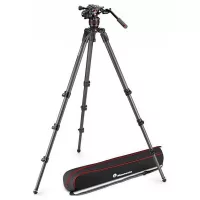   Manfrotto Nitrotech 608 & 536 Single Leg video fej + 536 magas CF állvány