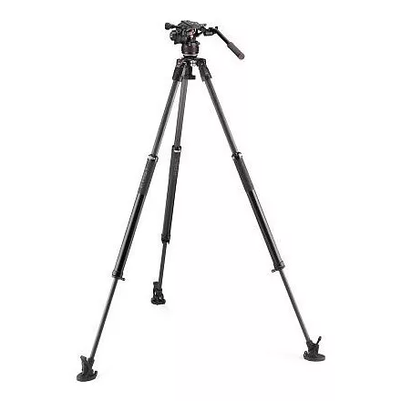 Manfrotto Nitrotech 608 fej + 635 Fast karbon állvány, szimpla láb (MVK608SNGFC)