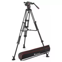   Manfrotto Nitrotech 608 & Alu Twin MS video fej + alu állvány
