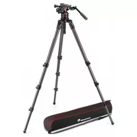   Manfrotto Nitrotech 612 & 536 Single Leg video fej + 536 magas CF állvány