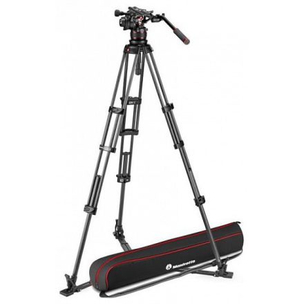 Manfrotto Nitrotech 612 & CF Twin GS video fej + karbon állvány