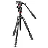   Manfrotto Befree live aluminium állvány tekerős lábzárral, fluid fejjel (MVKBFRT-LIVE)