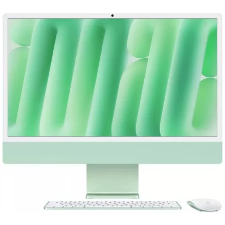 Apple iMac 24" M4 Chip 10-core CPU 10-core GPU 16GB/512GB 4.5K-s Retina kijelző Green (zöld) (MWV03MG/A)