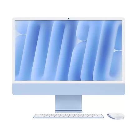 Apple iMac 24" M4 Chip 10-core CPU 10-core GPU 16GB/512GB 4.5K-s Retina kijelző Blue (kék) (MWV33MG/A)